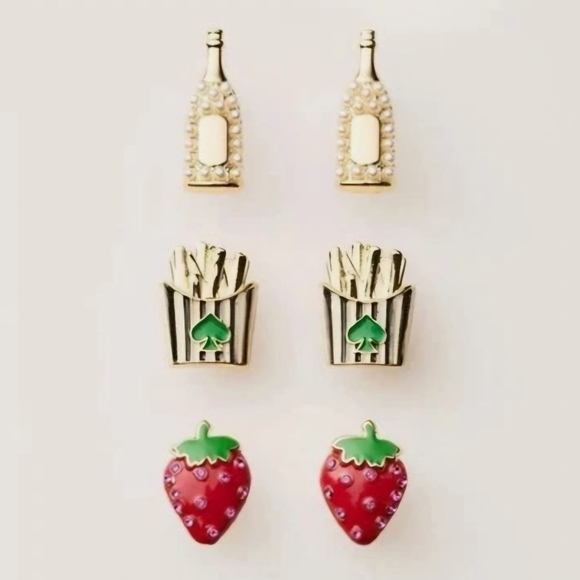kate spade new york × Target 3-Pair Stud Earrings Set — NIB - Picture 2 of 7